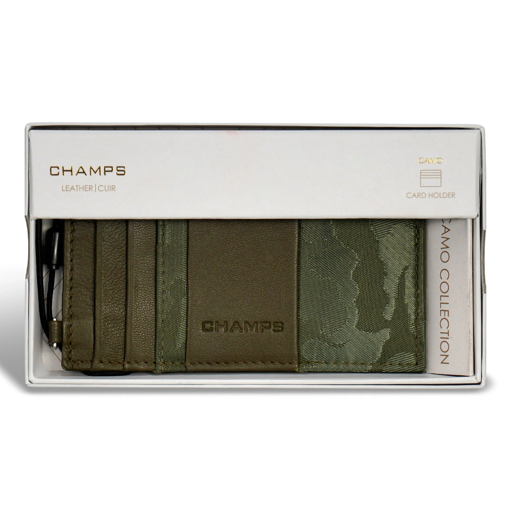 Champs Camo Leather Slim Cardholder - Image 10