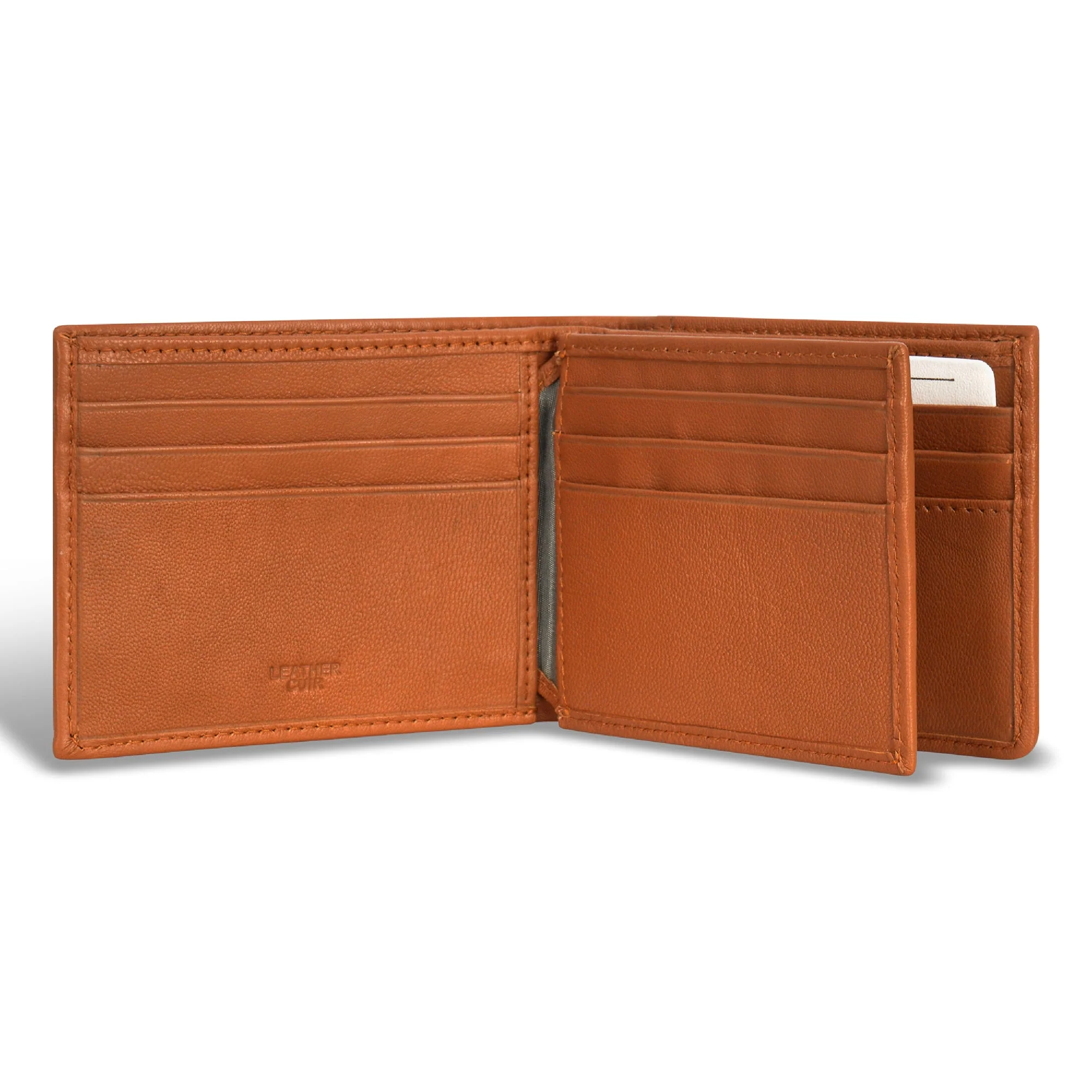 Champs Denim Leather Center Wing Wallet - Image 10