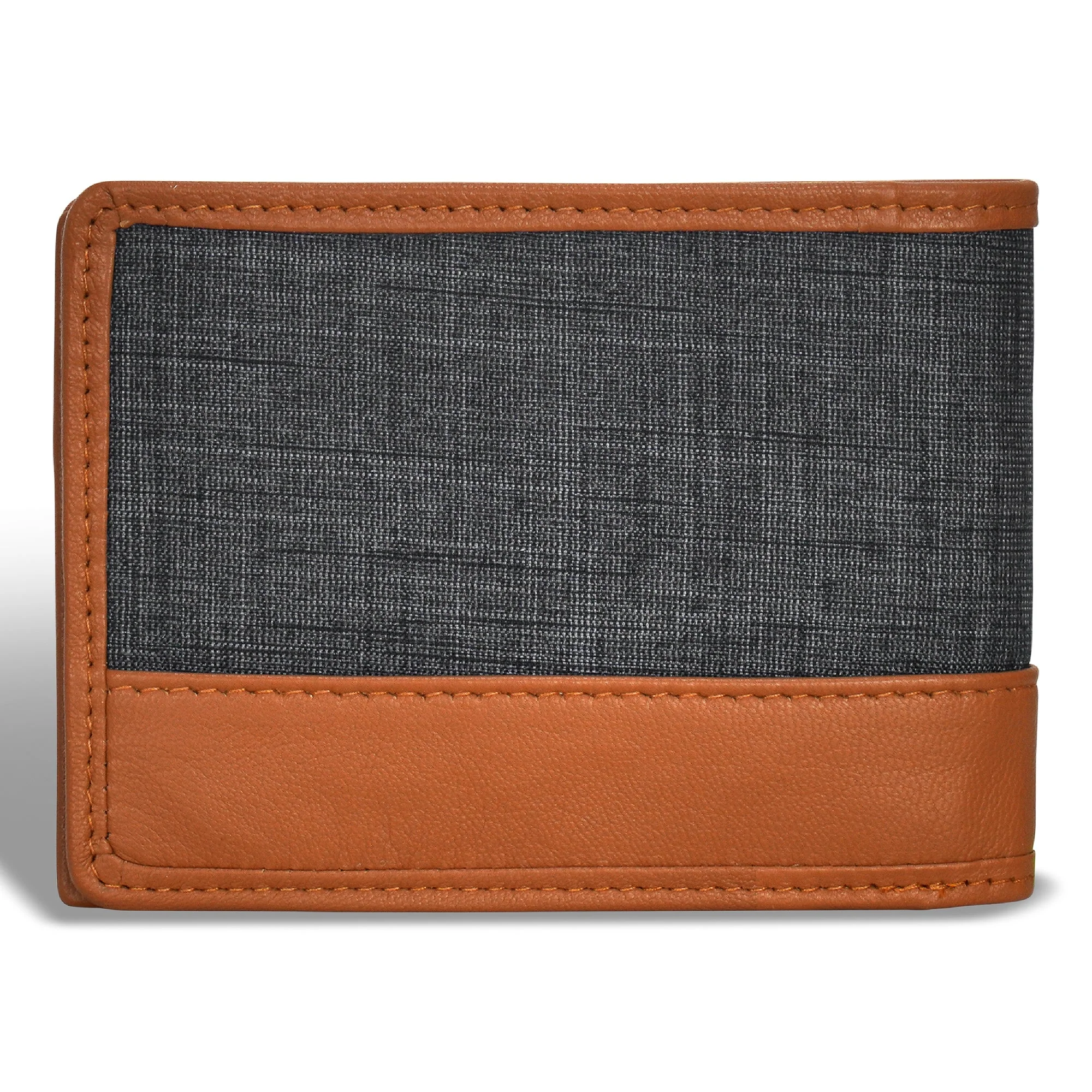 Champs Denim Leather Center Wing Wallet - Image 2
