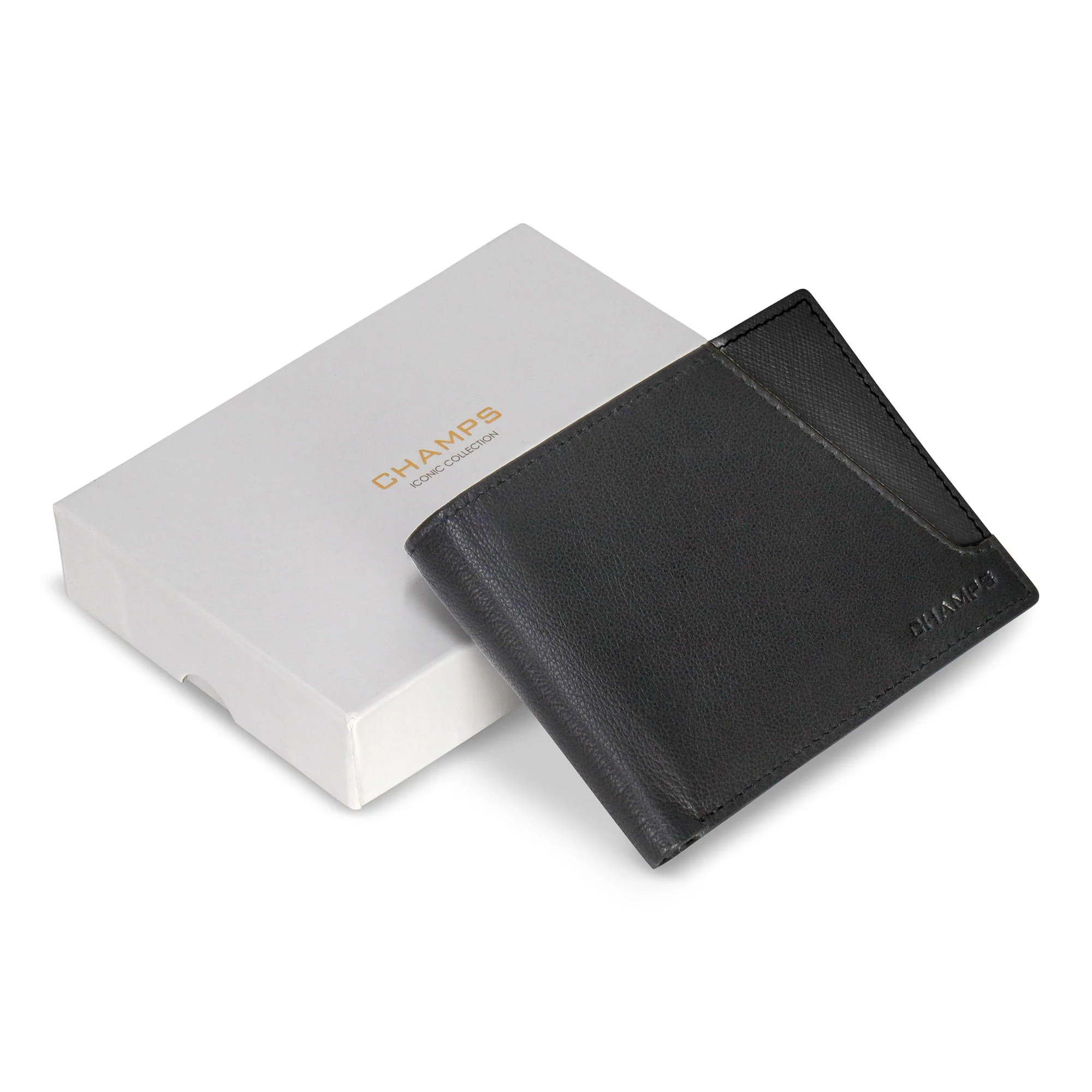 Champs Iconic Leather Center Wing Wallet - Image 5