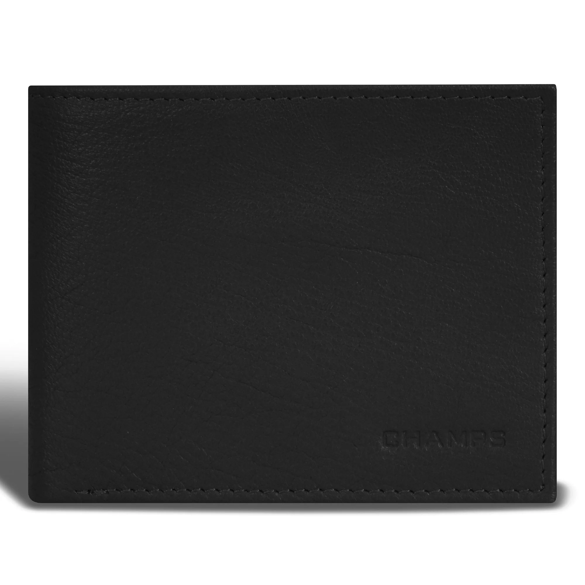 Champs Onyx Leather Bi-Fold Wallet