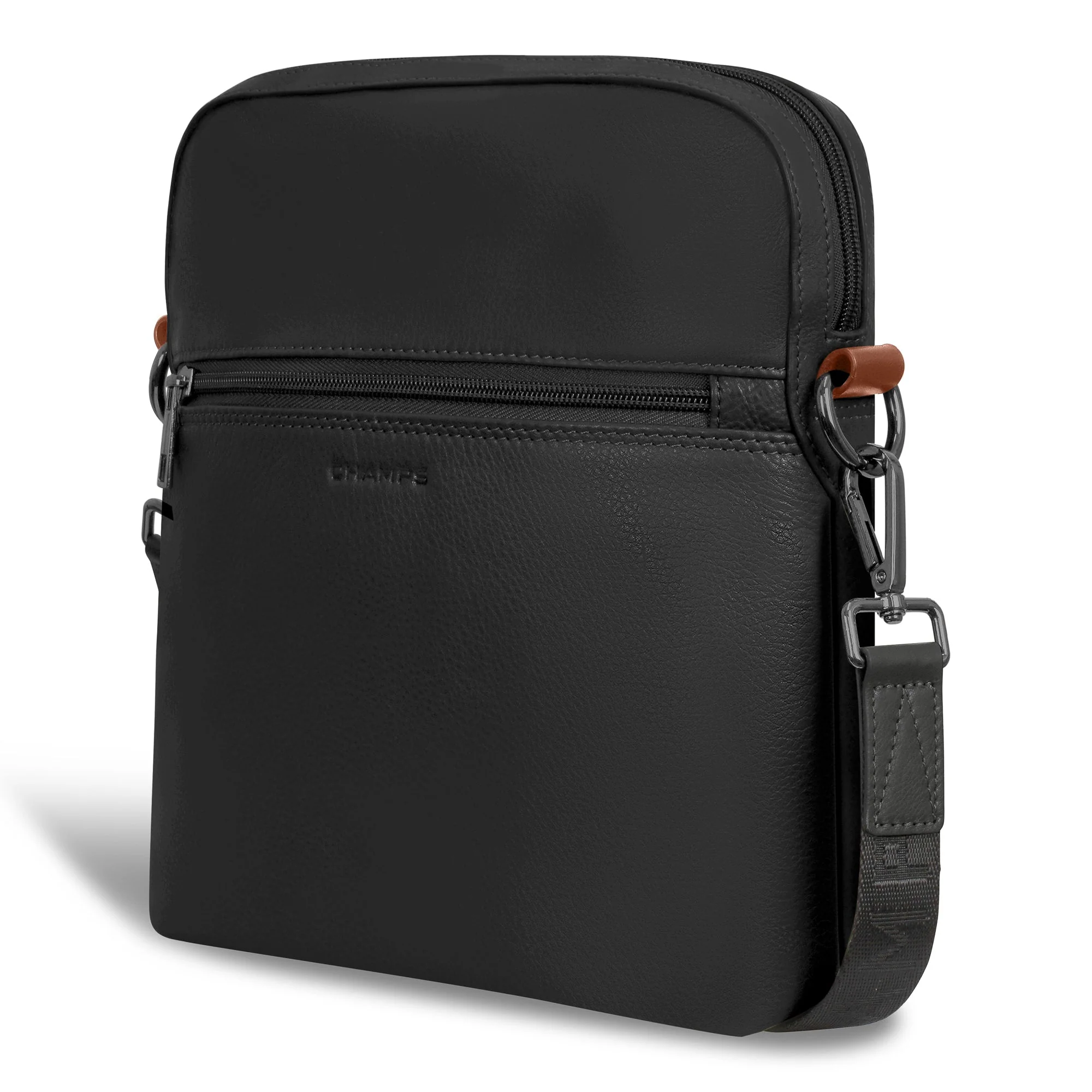 Champs Onyx Leather Cross-Body Bag - Image 4