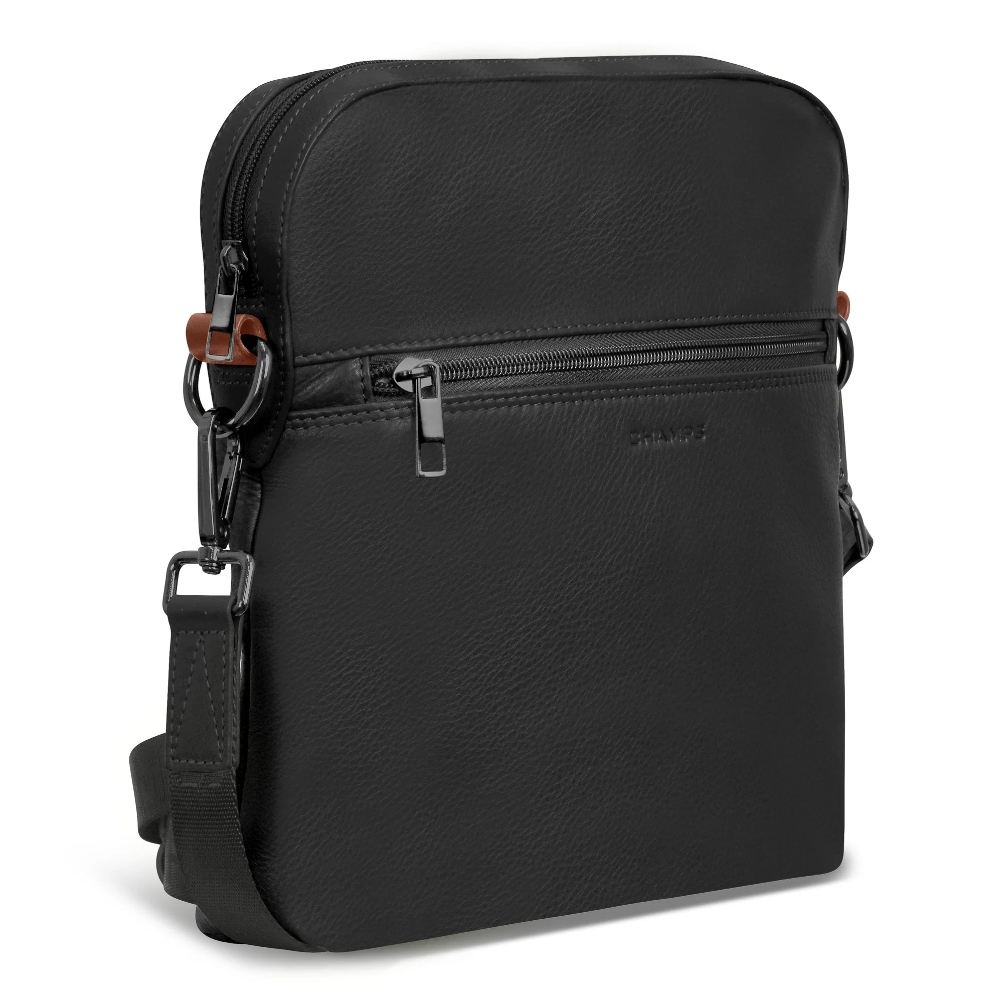 Champs Onyx Leather Cross-Body Bag - Image 5