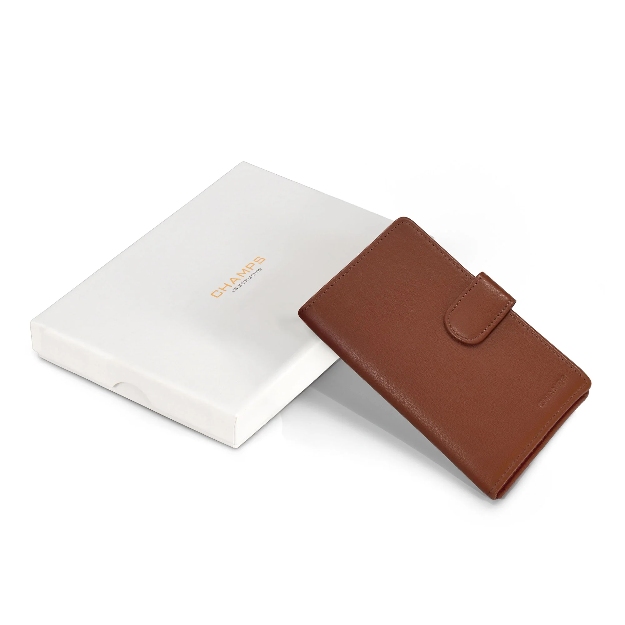 Champs Onyx Leather Passport Case - Image 9