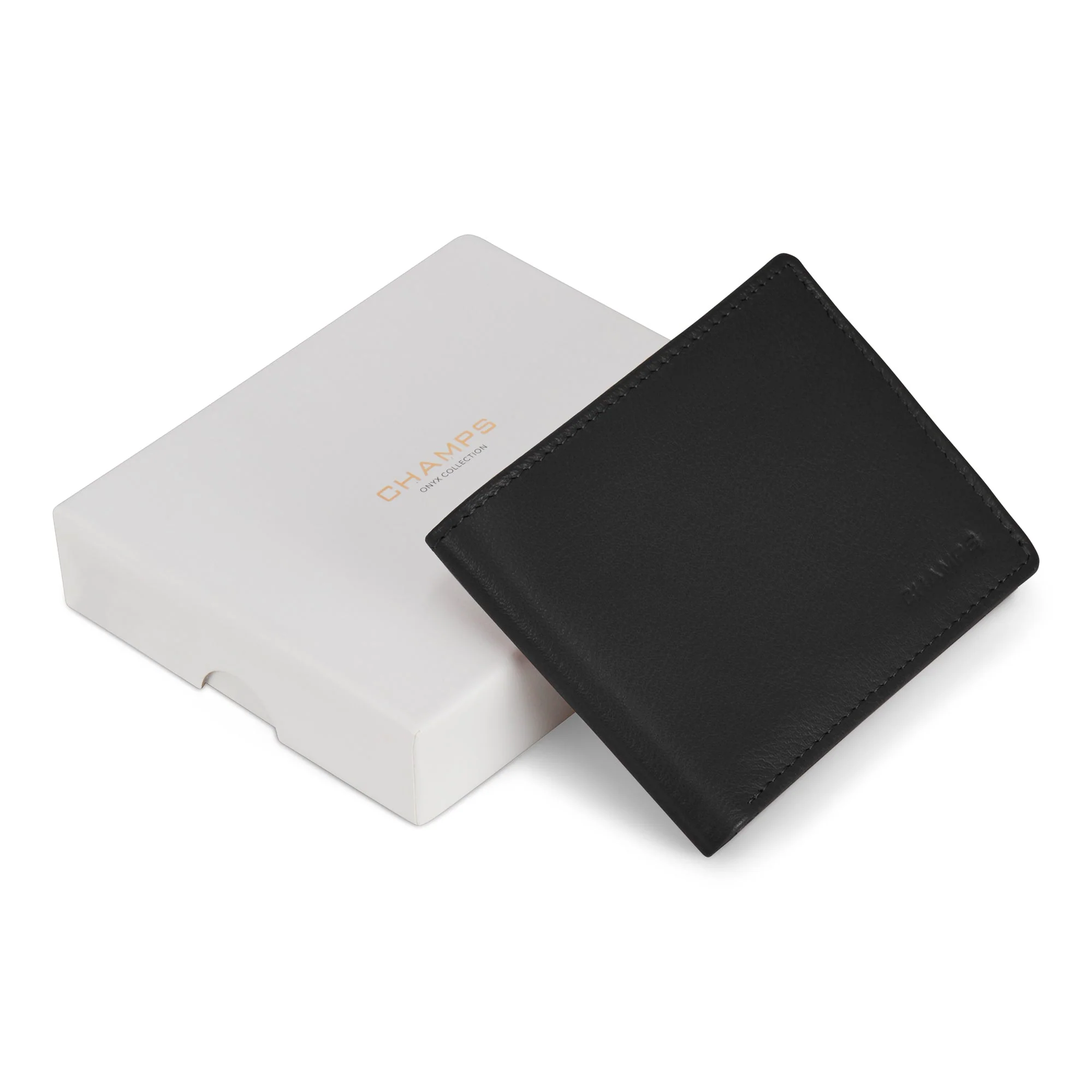 Champs Onyx Leather Zip Bi-Fold Wallet - Image 4