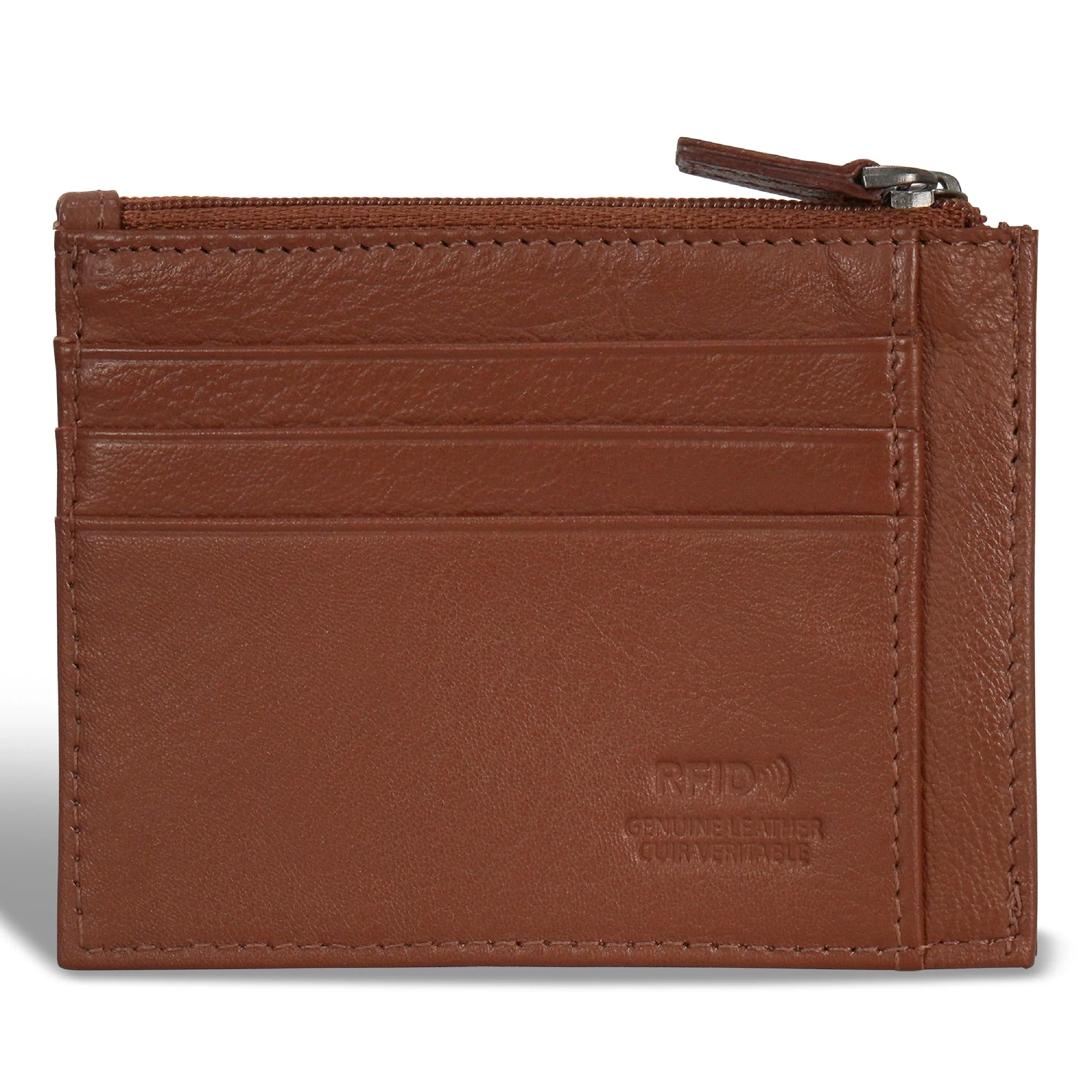 Champs Onyx Leather Zip Card Case - Image 7